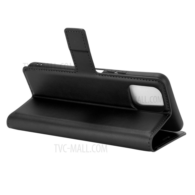 For vivo iQOO U3 / vivo Y52s Wallet Stand Leather Mobile Phone Cover Case - Black-6