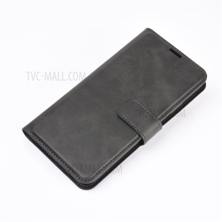 For vivo iQOO U3 / vivo Y52s Wallet Stand Leather Mobile Phone Cover Case - Black-9