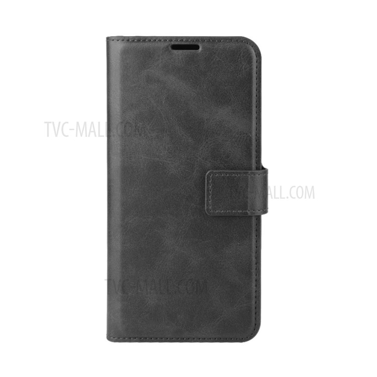 Wallet Stand Leather Mobile Phone Cover Case for Oppo K7X/Realme V5/Realme Q2/Realme 7 5G - Black-3
