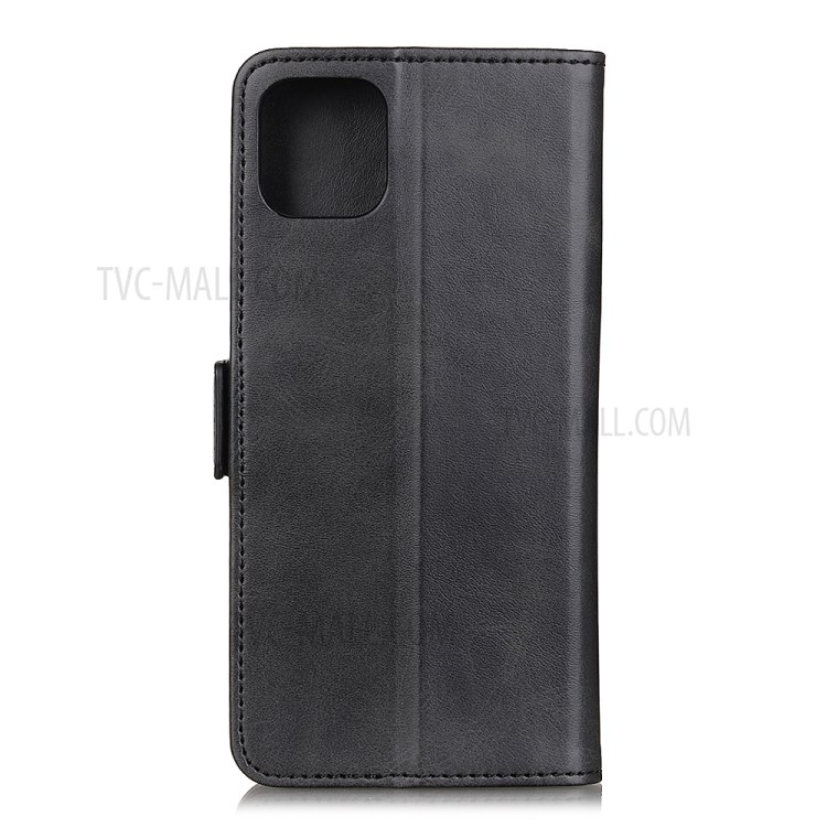 For Oppo A72 5G Magnetic Double Clasp Leather Wallet Case - Black-3