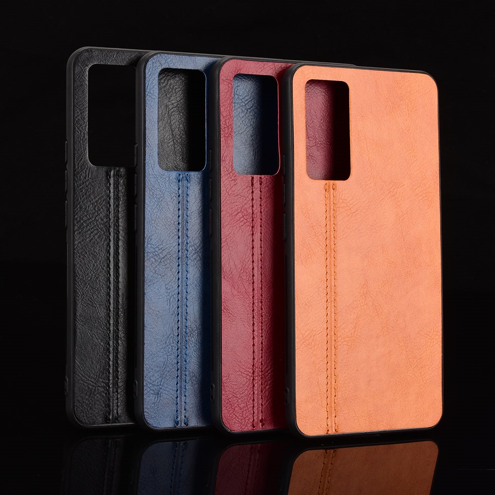PU Leather Coated PC + TPU Hybrid Case for vivo X60 5G - Black-10