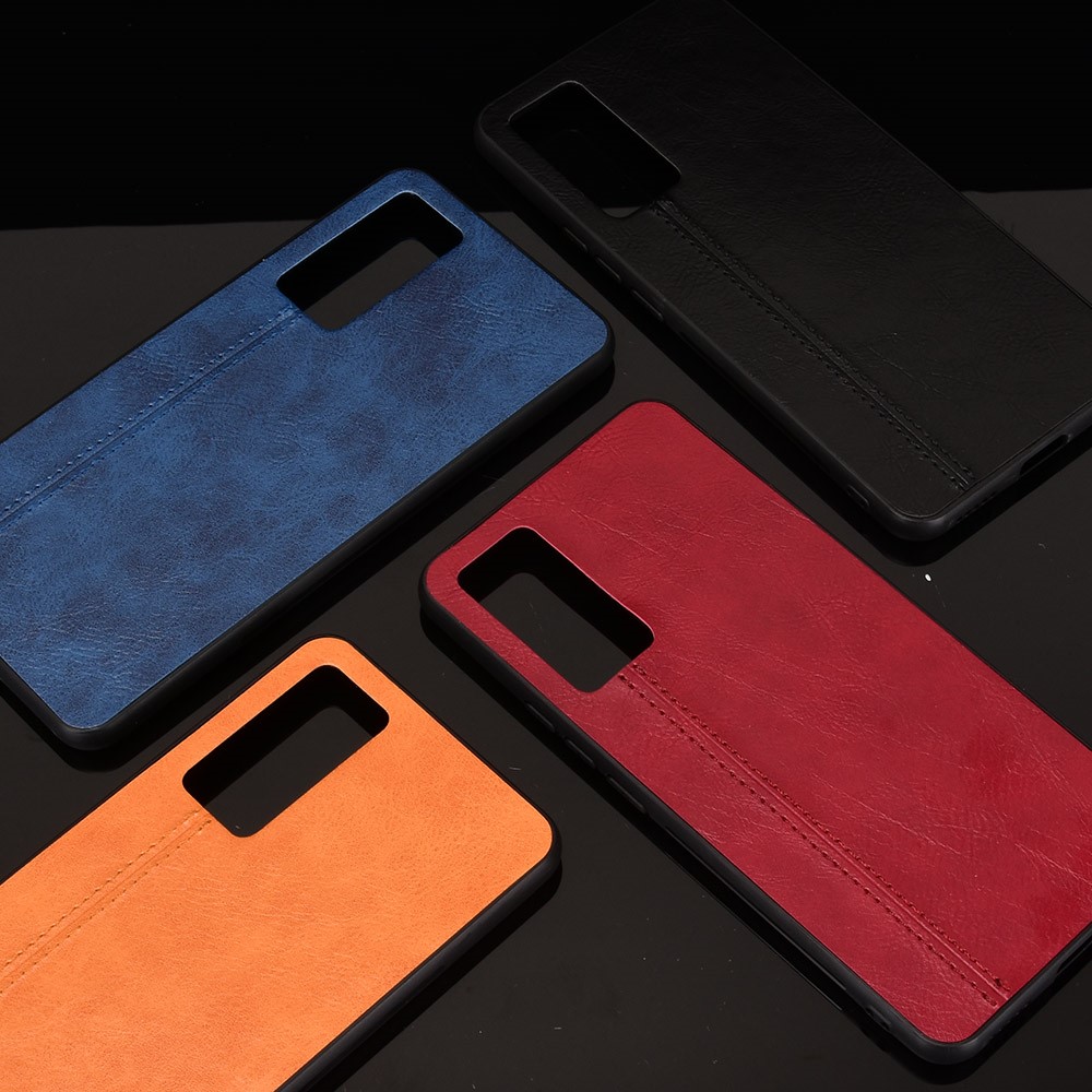 PU Leather Coated PC + TPU Hybrid Case for vivo X60 5G - Black-9