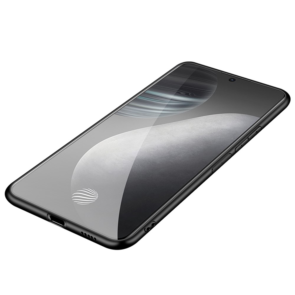Litchi Texture Genuine Leather TPU Protective Case for vivo X60 5G - Black-4