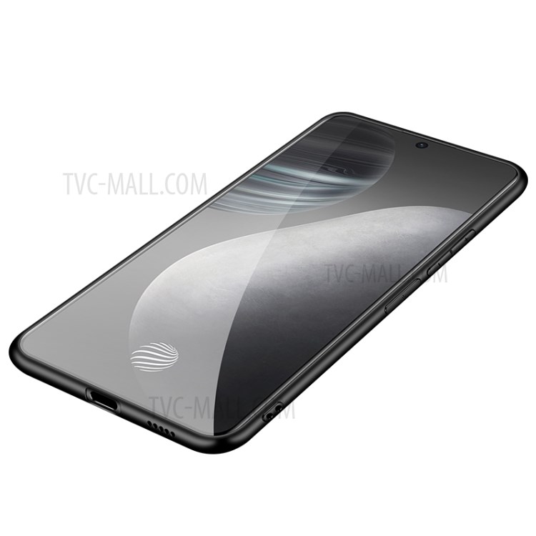 Litchi Texture Genuine Leather TPU Shock Proof Case for vivo X60 Pro 5G - Black-4