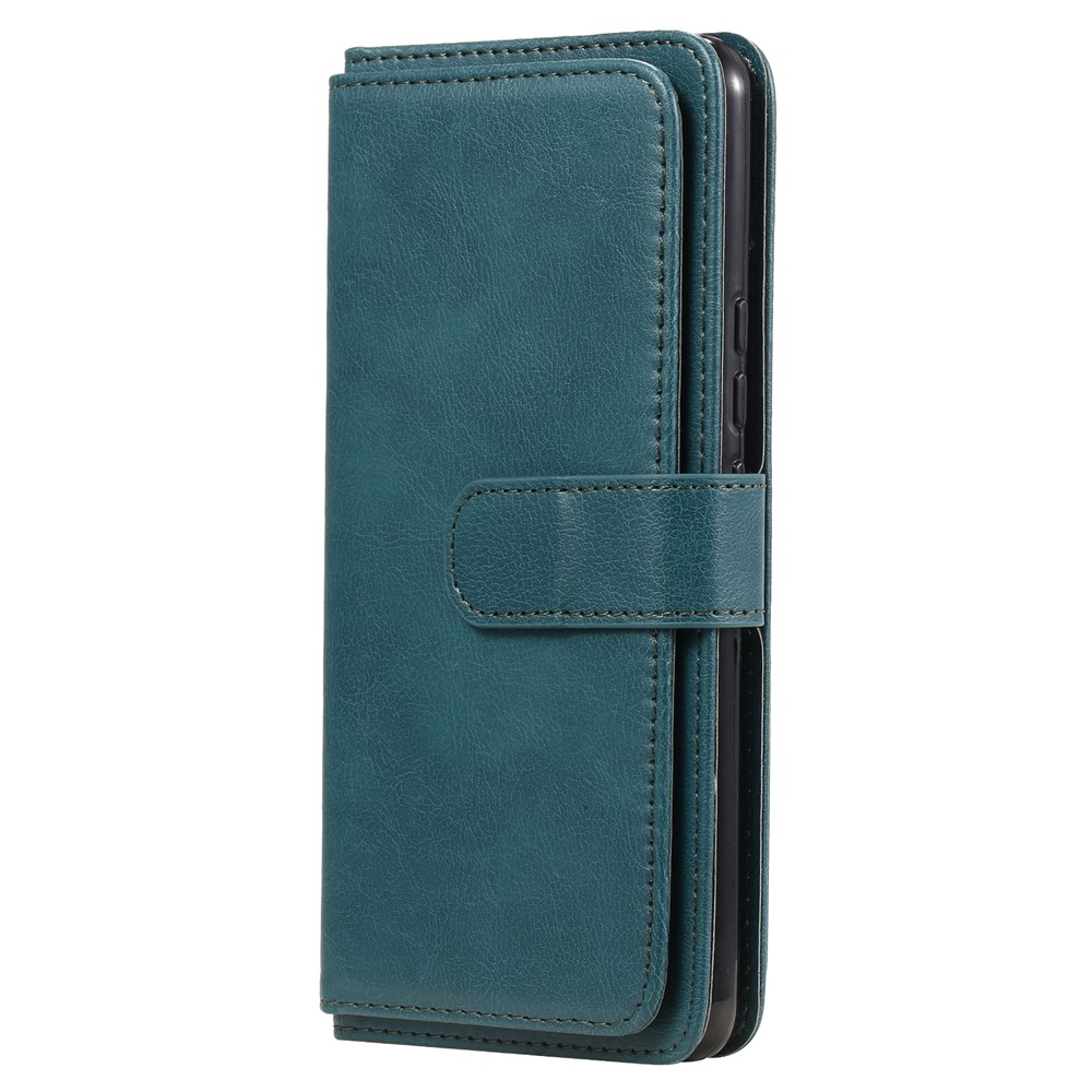 Quality Leather Wallet Design Cover Shell with Multi-function 10 Card Slots for Realme 7i (Global) / Realme C17 - Rose Gold-15