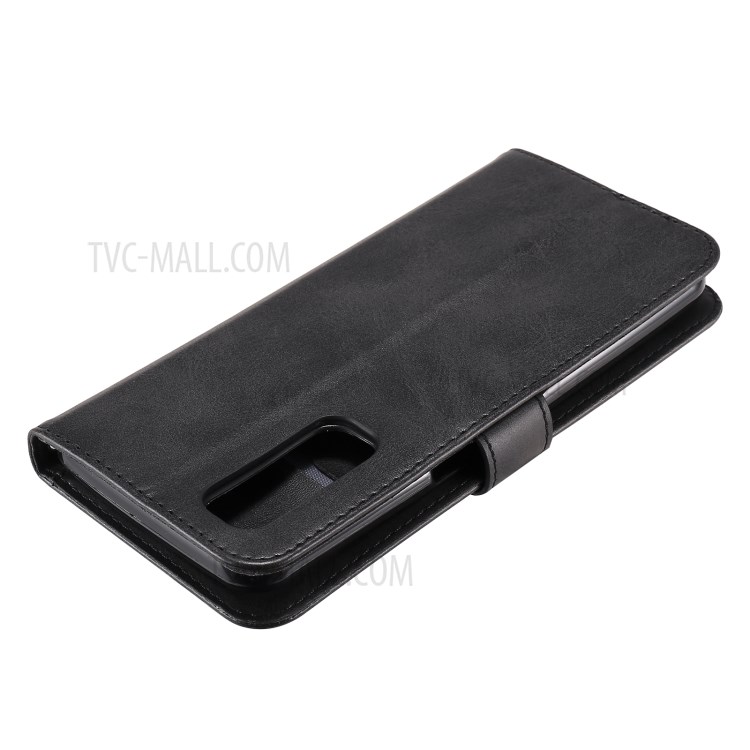 Zipper Pocket Leather Wallet Stand Case for Realme Narzo 20 Pro/Realme 7 (Asia) - Black-10