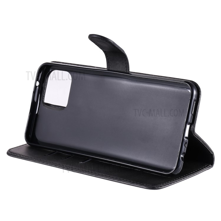 Zipper Pocket Wallet Stand Case for Oppo A93 4G/F17 Pro/Reno4 Lite Leather Cover - Black-8