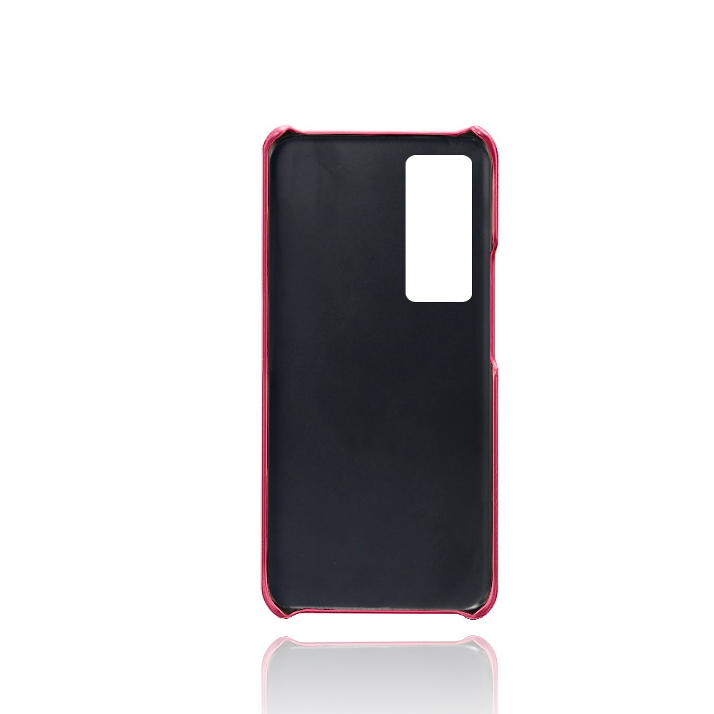 KSQ PC + PU Leather Coated Case with Dual-Card Slots for vivo X60 Pro 5G - Rose-5