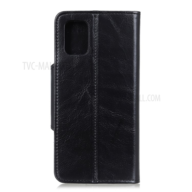 Wallet Stand Design PU Leather Mobile Phone Cover Case for Oppo A93 5G - Black-3