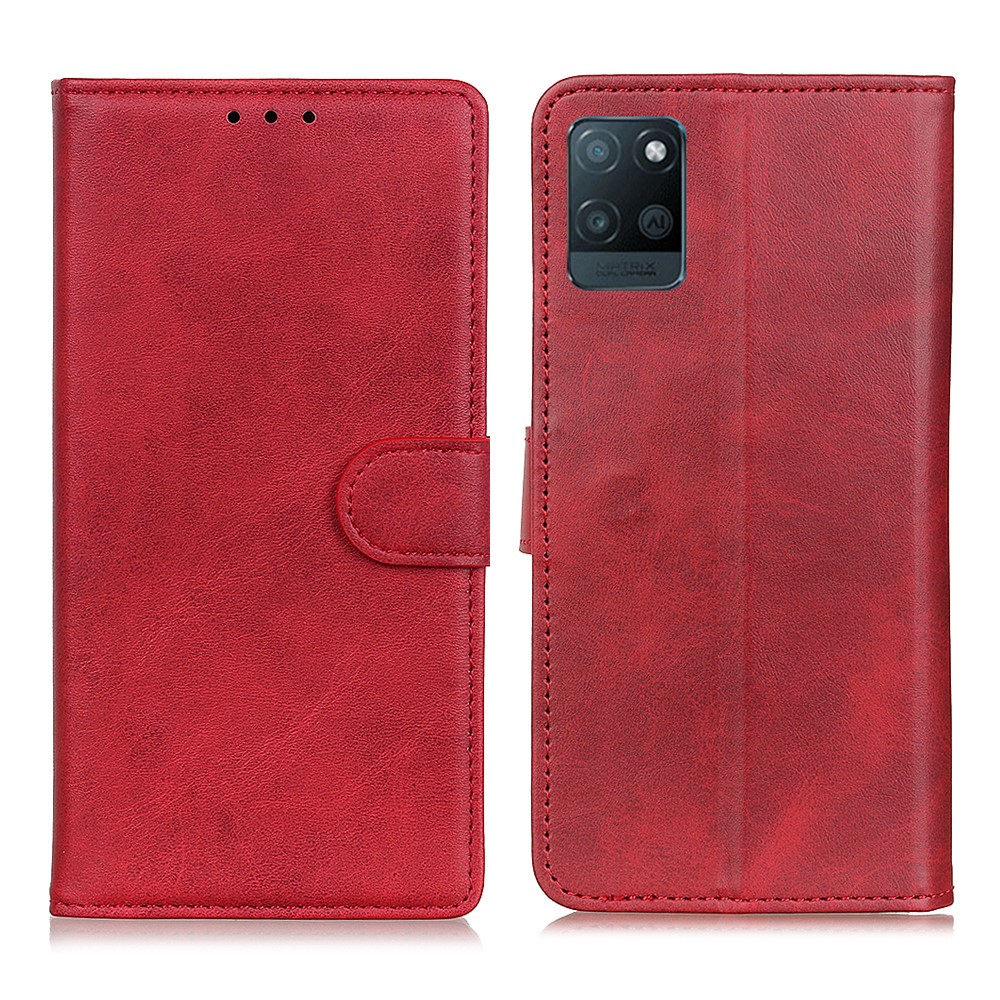 Shop Pu Leather Full Protection Phone Stand Shell For Realme V15 5g Red From China Tvc Mall Com