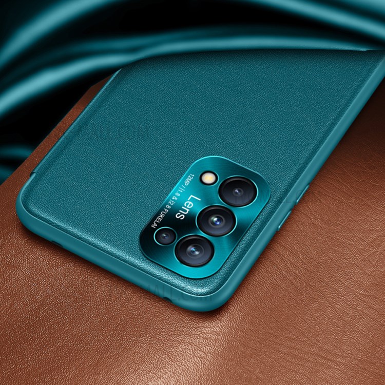 For Oppo Reno5 Pro 5G View Window PU Leather Smart Protective Case - Green-4