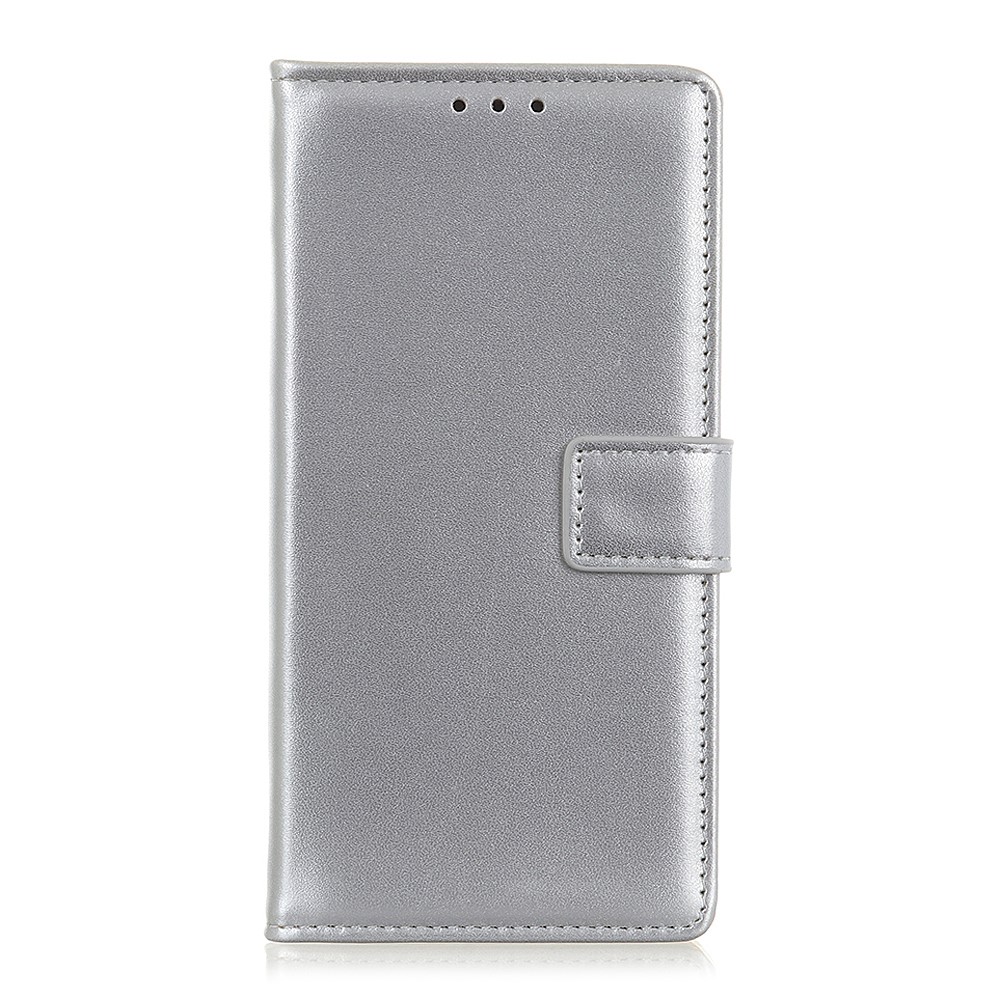 Magnetic Clasp Wallet Design Leather Shell Case with Stand for Oppo Find X3/X3 Pro - Silver-2