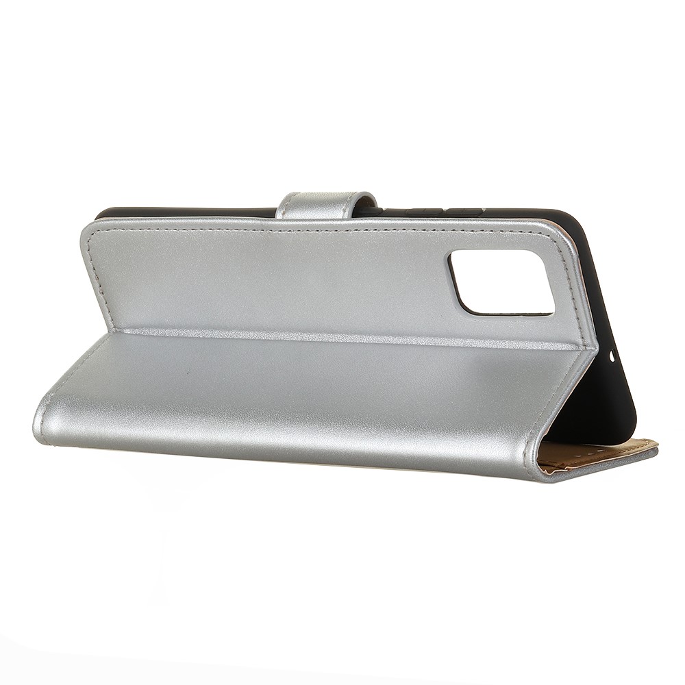 Magnetic Clasp Wallet Design Leather Shell Case with Stand for Oppo Find X3/X3 Pro - Silver-9