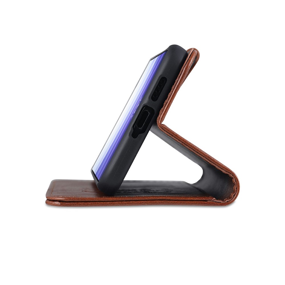 AZNS Wallet Stand Design TPU + PU Leather Phone Protective Case for vivo S9 - Brown-10