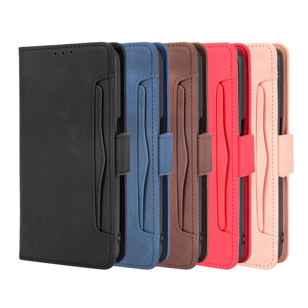 Leather Wallet Protective Case with Multiple Card Slots for Oppo A93 5G - Black-9