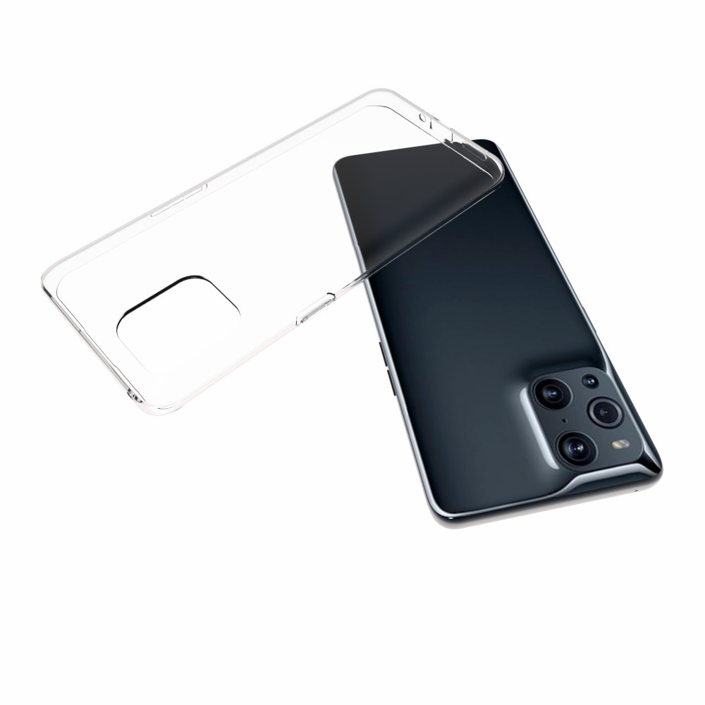 10Pcs/Pack Clear TPU Case with Non-slip Inner for Oppo Find X3 Pro Cover-8