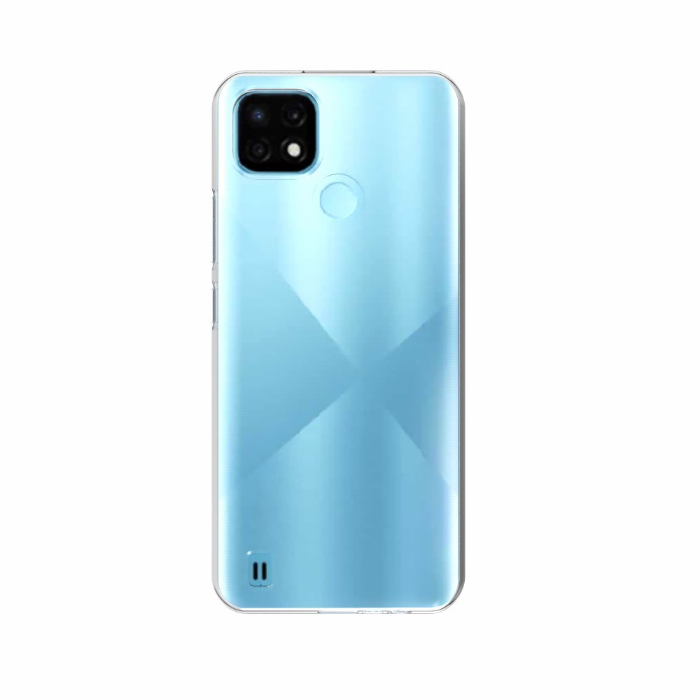 10Pcs/Pack Watermark Resistant Clear TPU Cell Phone Case for Realme C21-2