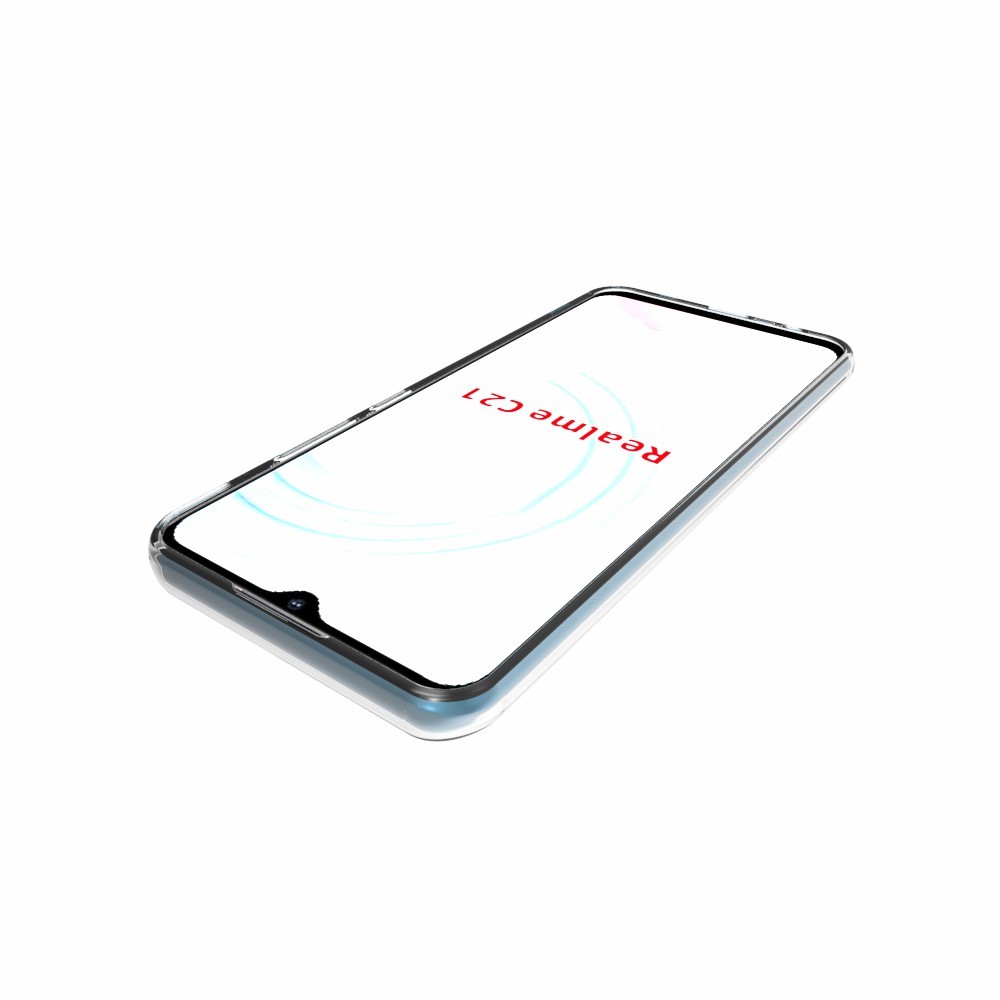 10Pcs/Pack Watermark Resistant Clear TPU Cell Phone Case for Realme C21-7