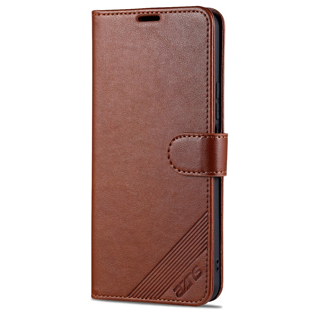 AZNS Wallet Leather Phone Case for vivo Y52s - Brown-2