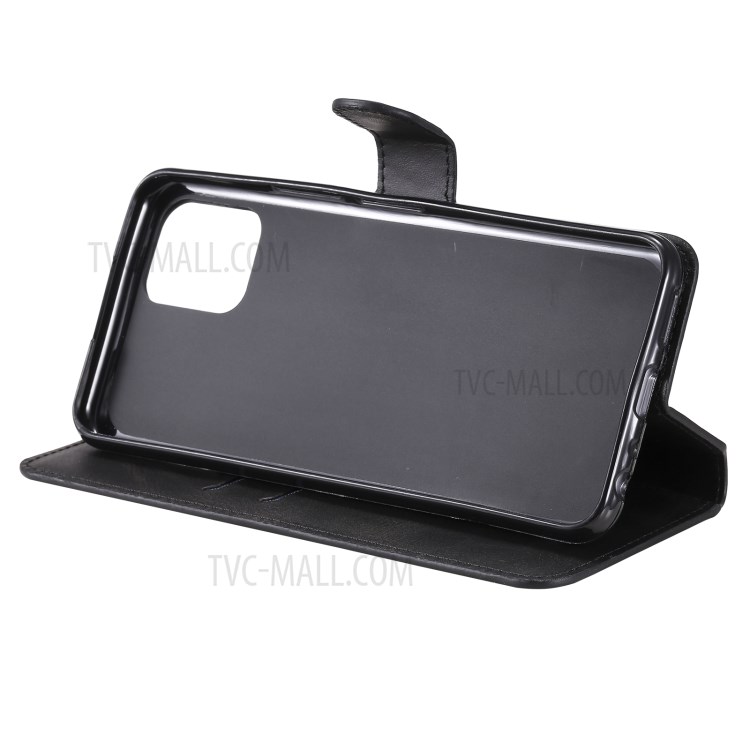 Wallet Stand Flip Leather Phone Case for vivo Y52s/Y31s 5G/iQOO U3 - Black-6