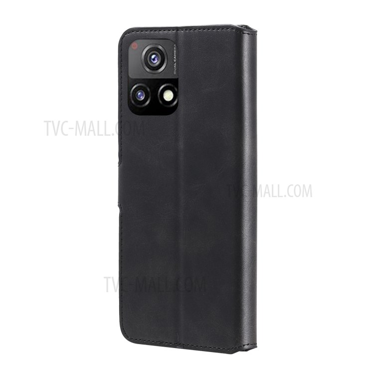 Wallet Stand Flip Leather Phone Case for vivo Y52s/Y31s 5G/iQOO U3 - Black-9