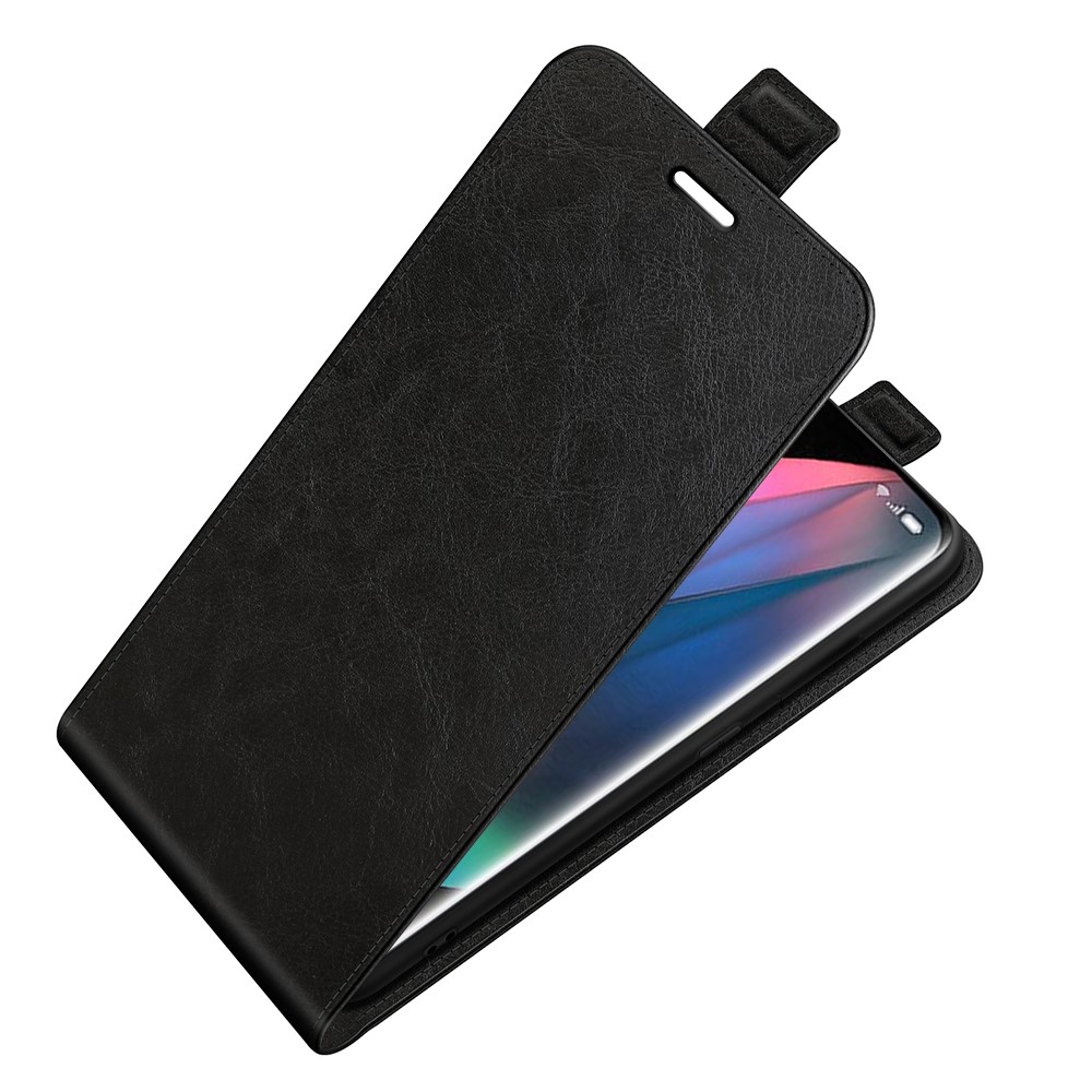 Crazy Horse Vertical Flip Leather Protective Case for Oppo Find X3 Pro/Find X - Black-7