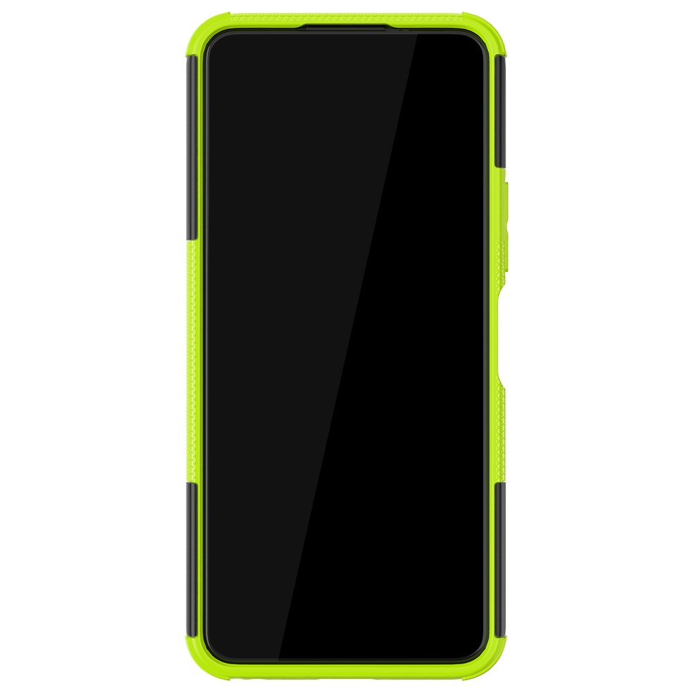 Kickstand Design 2-in-1 Tyre Pattern PC + TPU Combo Back Case for vivo Y20 / vivo Y20s / vivo Y11s / vivo Y12s - Green-8