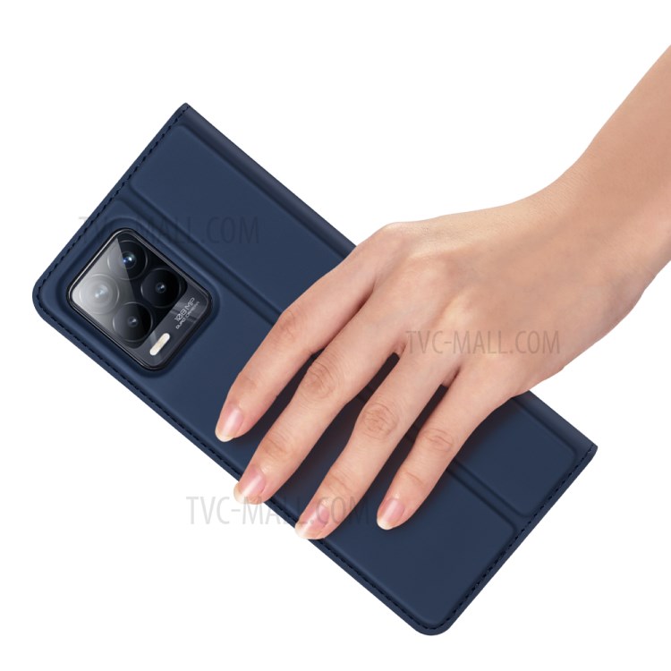 Skin-touch Feeling Leather Wallet Case Phone Cover with Supporting Stand for Realme 8/8 Pro - Blue-6
