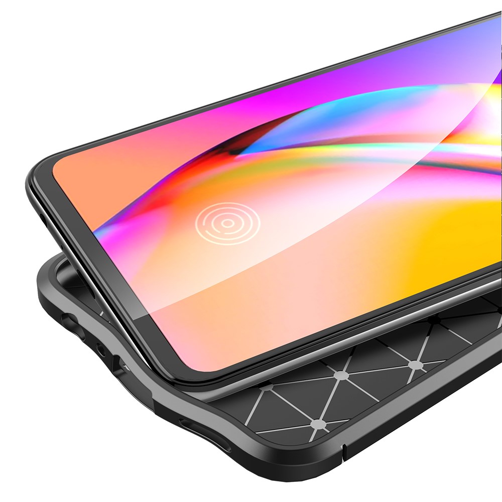 Litchi Texture TPU Cell Phone Back Case Cover for Realme 8 Pro / Realme 8 - Black-5