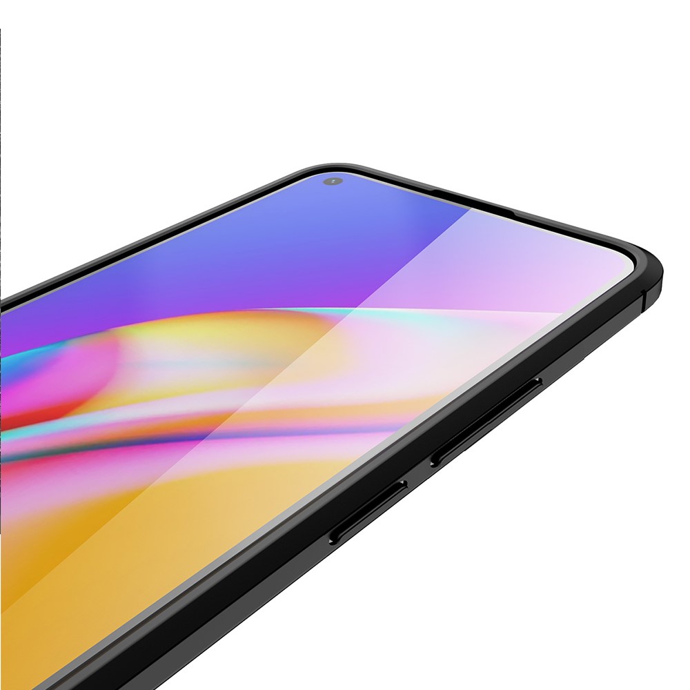 Litchi Texture TPU Cell Phone Back Case Cover for Realme 8 Pro / Realme 8 - Black-6