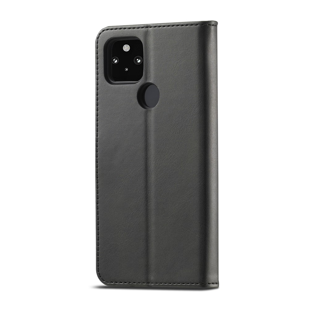 LC.IMEEKE Wallet Stand Leather Phone Casing Shell for Realme C21/C20 - Black-14