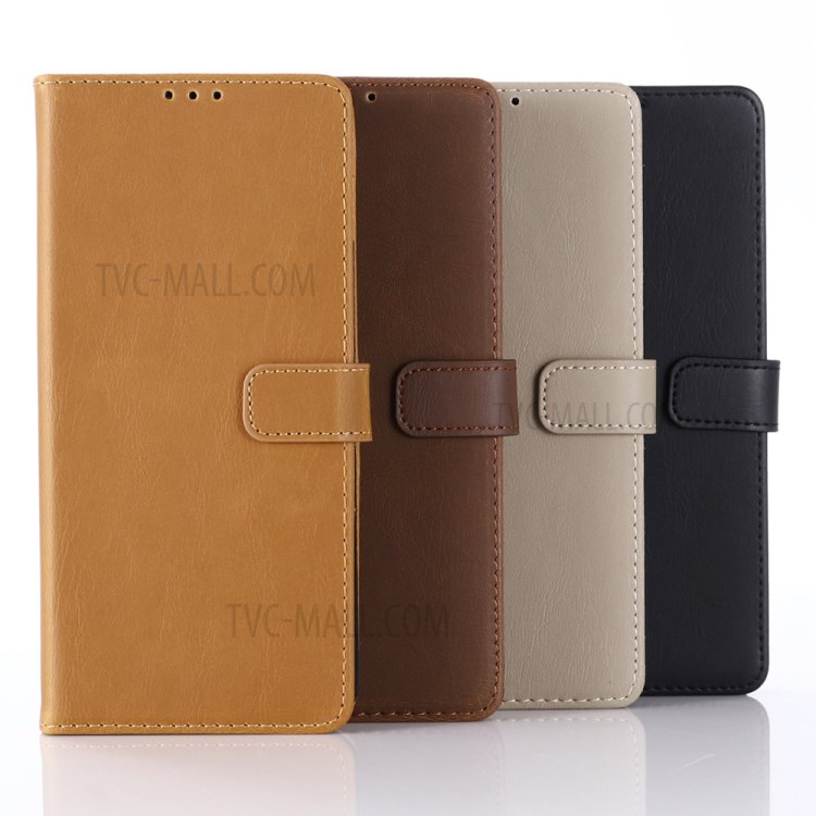 Retro Style Crazy Horse Texture Leather Cover with Wallet Case Design for Oppo Find X3 Pro - Brown-11