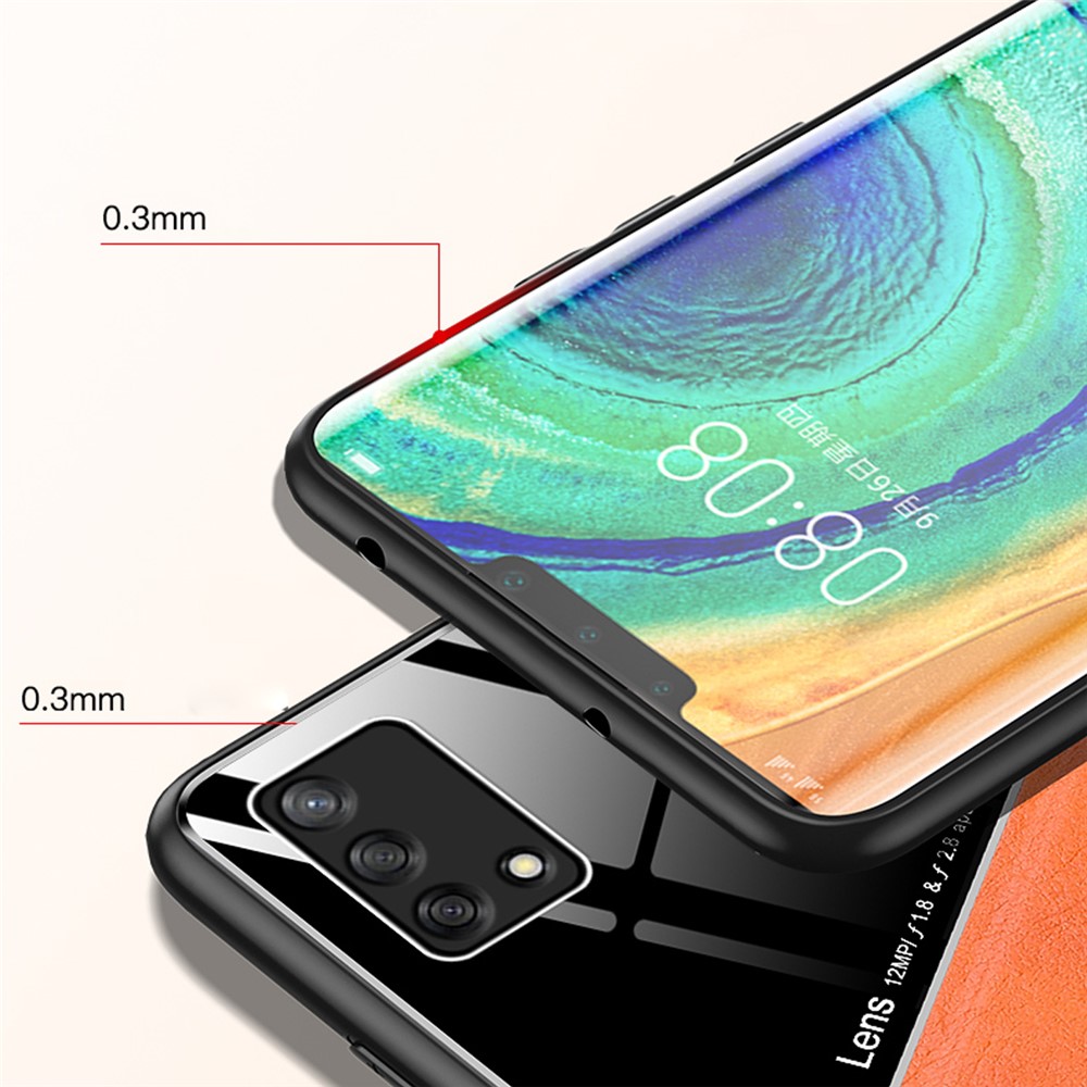 Precise Cut-Out Leather Coated Hybrid Case with Metal Sheet Inside for Oppo A74 4G - Green-6