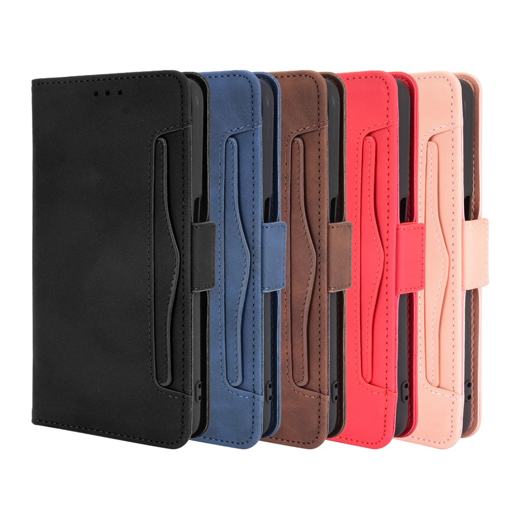 Multiple Card Slots Design Wallet Stand Leather Phone Case for Realme V13 5G/8 5G - Black-10