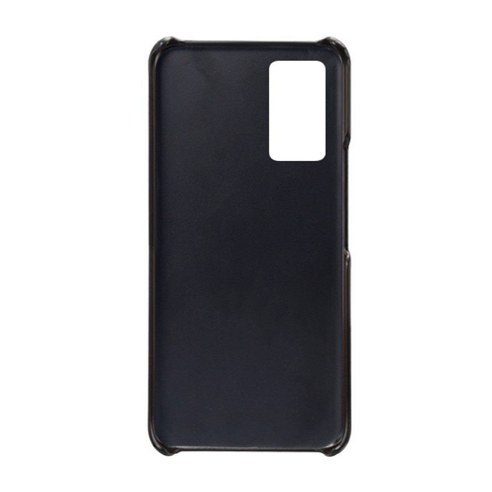 KSQ PU Leather Coated PC Phone Case with 2 Card Slots for vivo V21 5G - Black-4