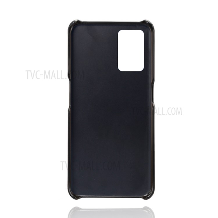 KSQ Double Card Slots PU Leather Coated PC Phone Cover Case for Oppo A74 4G / Oppo F19 - Black-4