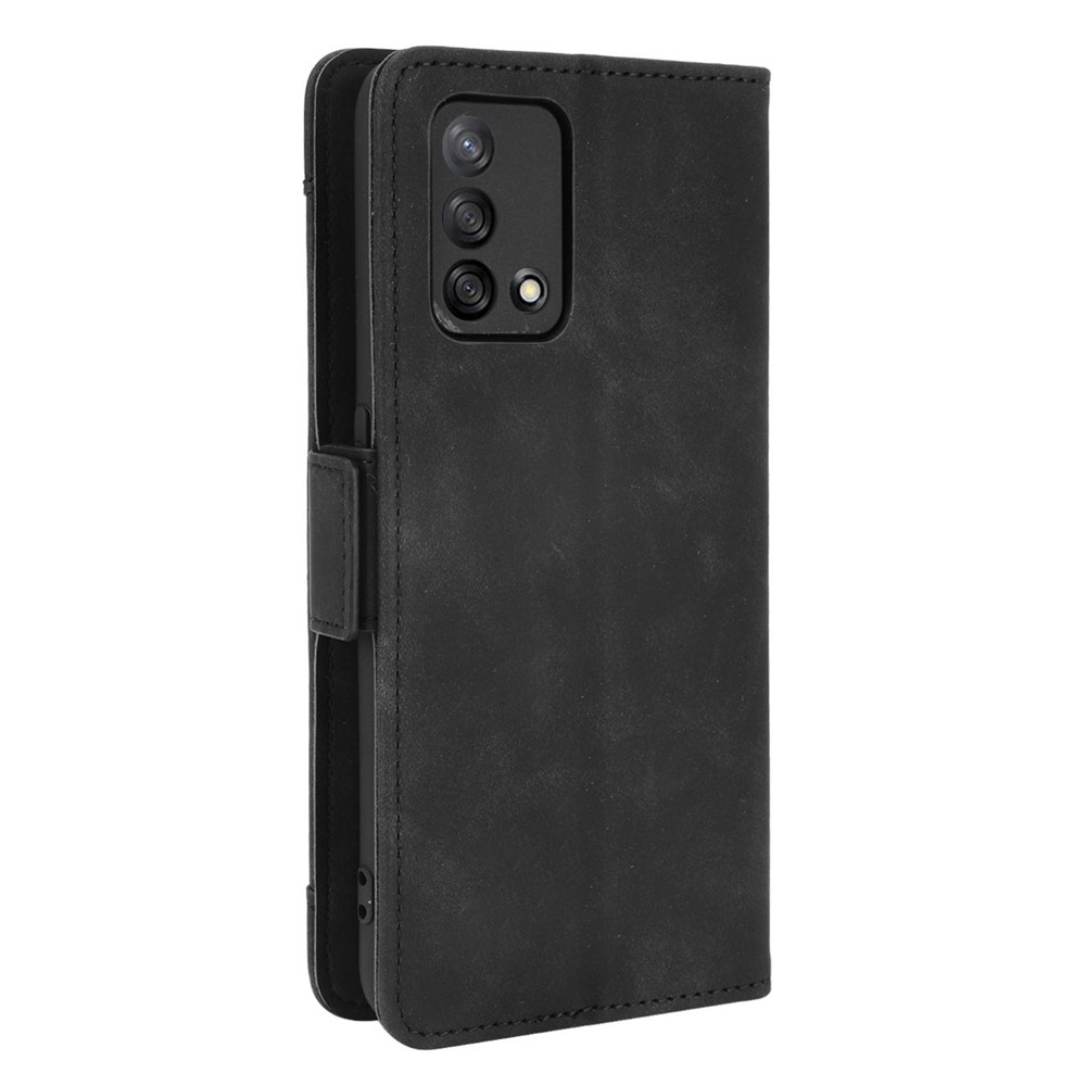 Multiple Card Slots Design Stand Leather Wallet Phone Case for Oppo A74 4G/F19 - Black-2