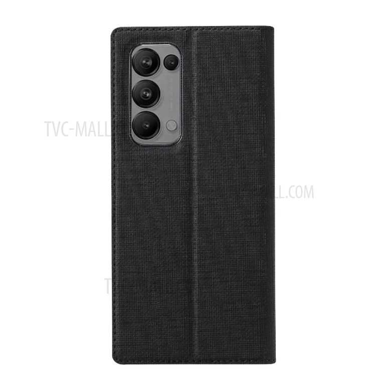 VILI DMX Series Leather Protector Stand Cover with Card Holder for Oppo Reno5 Pro+ 5G - Black-8