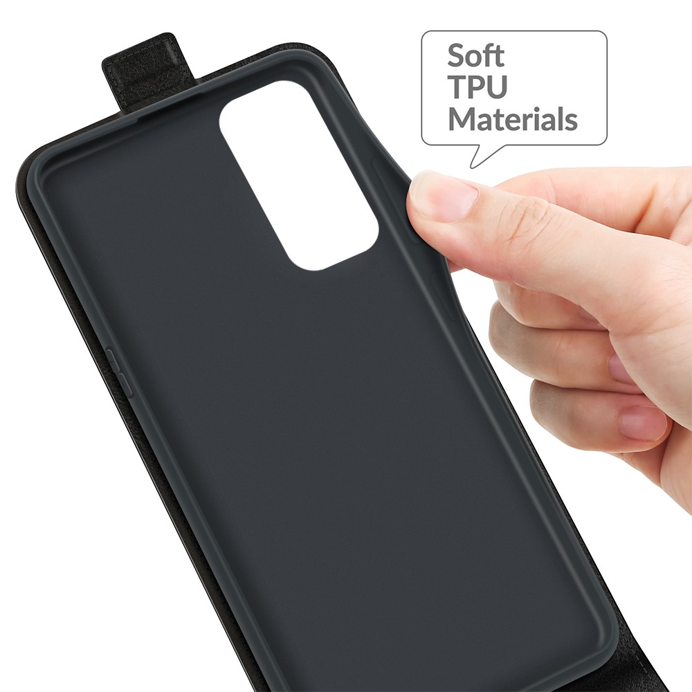 Vertical Flip Crazy Horse Texture Leather Phone Case with Card Holder for Oppo Reno5 Pro 5G / Oppo Find X3 Neo - Black-6