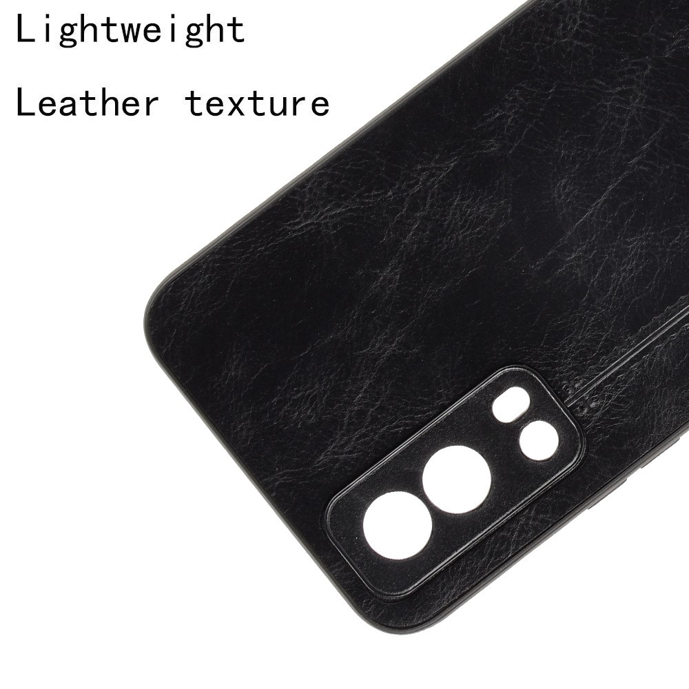 Stitching Line Design PU Leather Coated PC+TPU Phone Case for vivo Y72 5G / iQOO Z3 5G - Black-5
