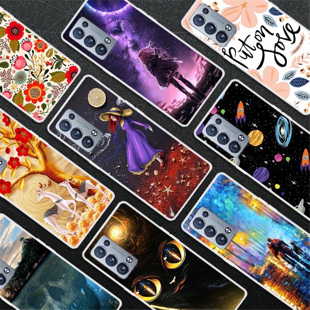 Pattern Printing TPU Phone Back Case for Oppo Reno6 Pro+ 5G - Interstellar-4