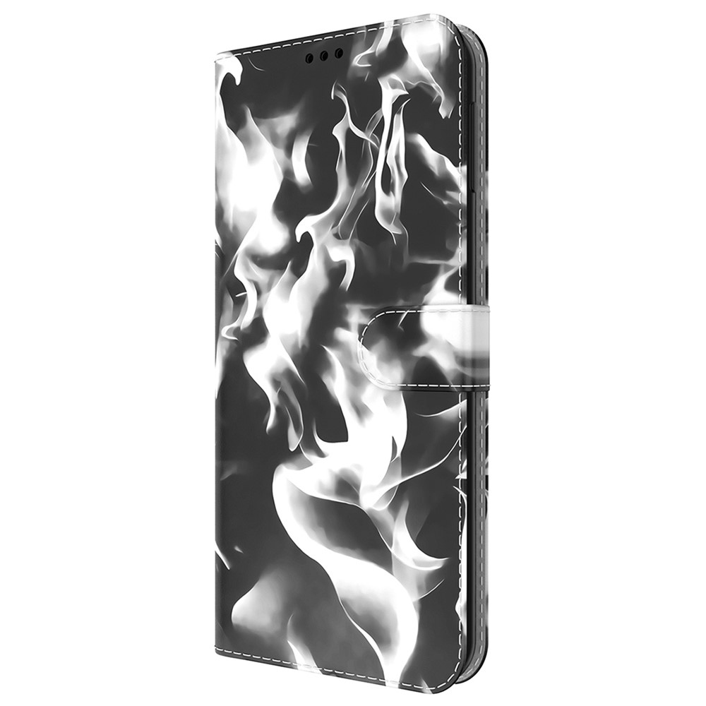 Full Protection Fog Pattern Printing Leather Wallet Design Stand Phone Cover for Realme 8 Pro / Realme 8 - Black-2