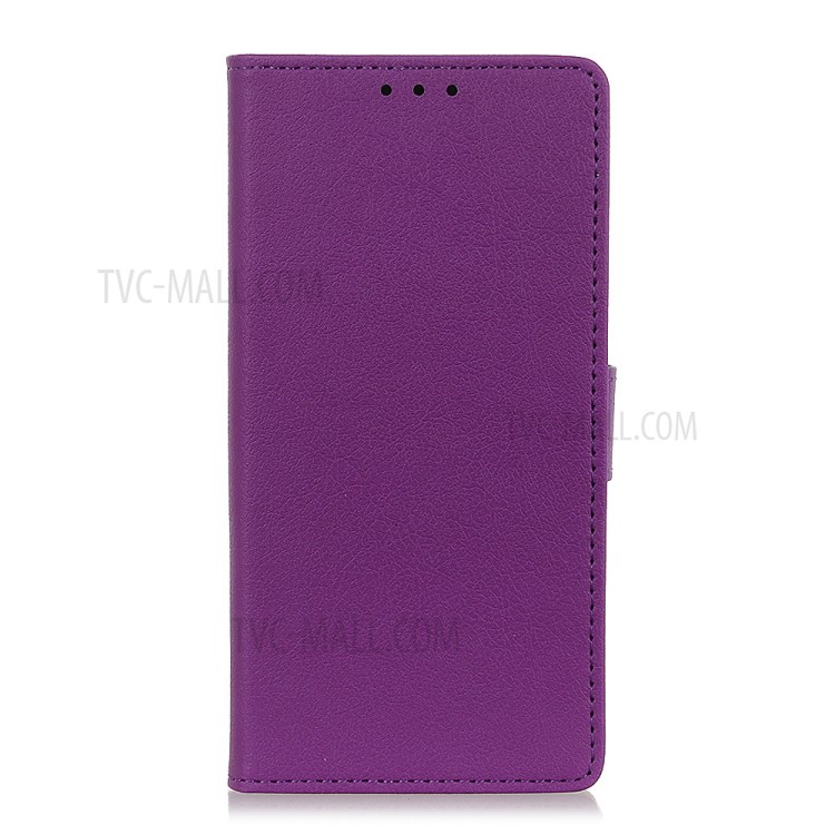 Wallet Leather Phone Folio Casing with Stand Design for Oppo Reno6 5G - Purple-9