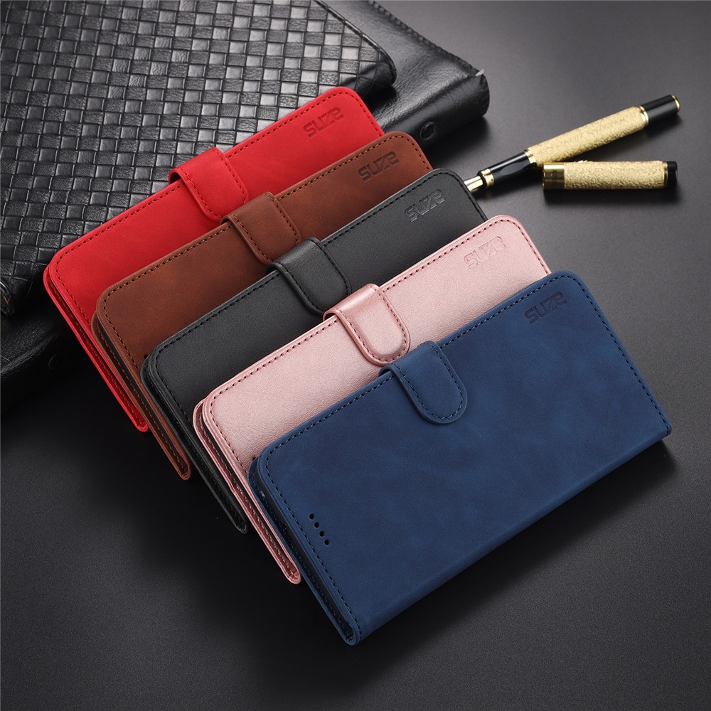 AZNS PU Leather Wallet Phone Cover Stand Case Protector for vivo X60 5G / X60 Pro 5G (Global) - Brown-10
