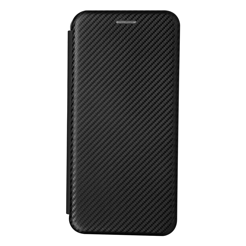 Carbon Fiber Texture Automatic Absorption Leather Stand Case with Card Slot and Ring Strap for Oppo A94 5G/F19 Pro+ 5G/Reno5 Z/A95 5G - Black-2