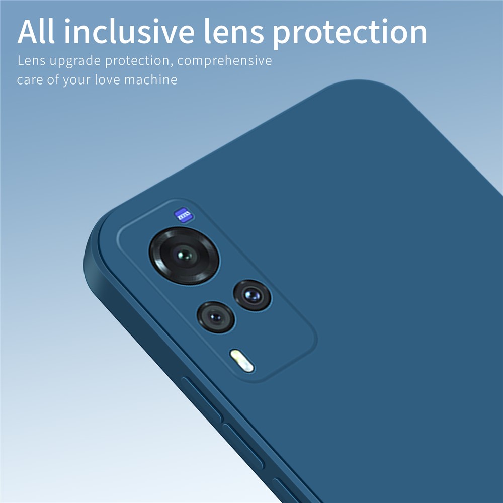 PINWUYO Well-protected Soft TPU Silicone Hybrid Mobile Phone Back Case for vivo X60 5G - Black-4