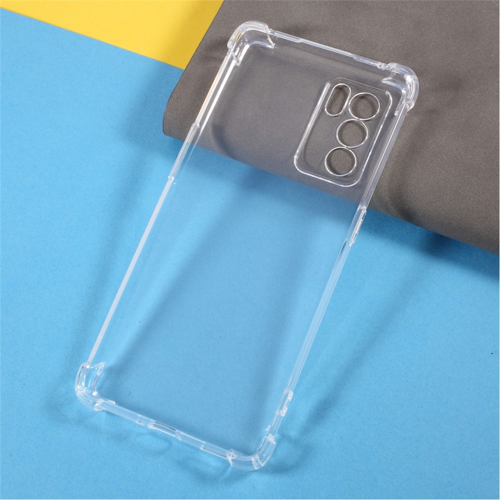 Enhanced Four Corner 1.5mm TPU Phone Case Precise Cut-out Cover for Oppo Reno6 Pro 5G-5