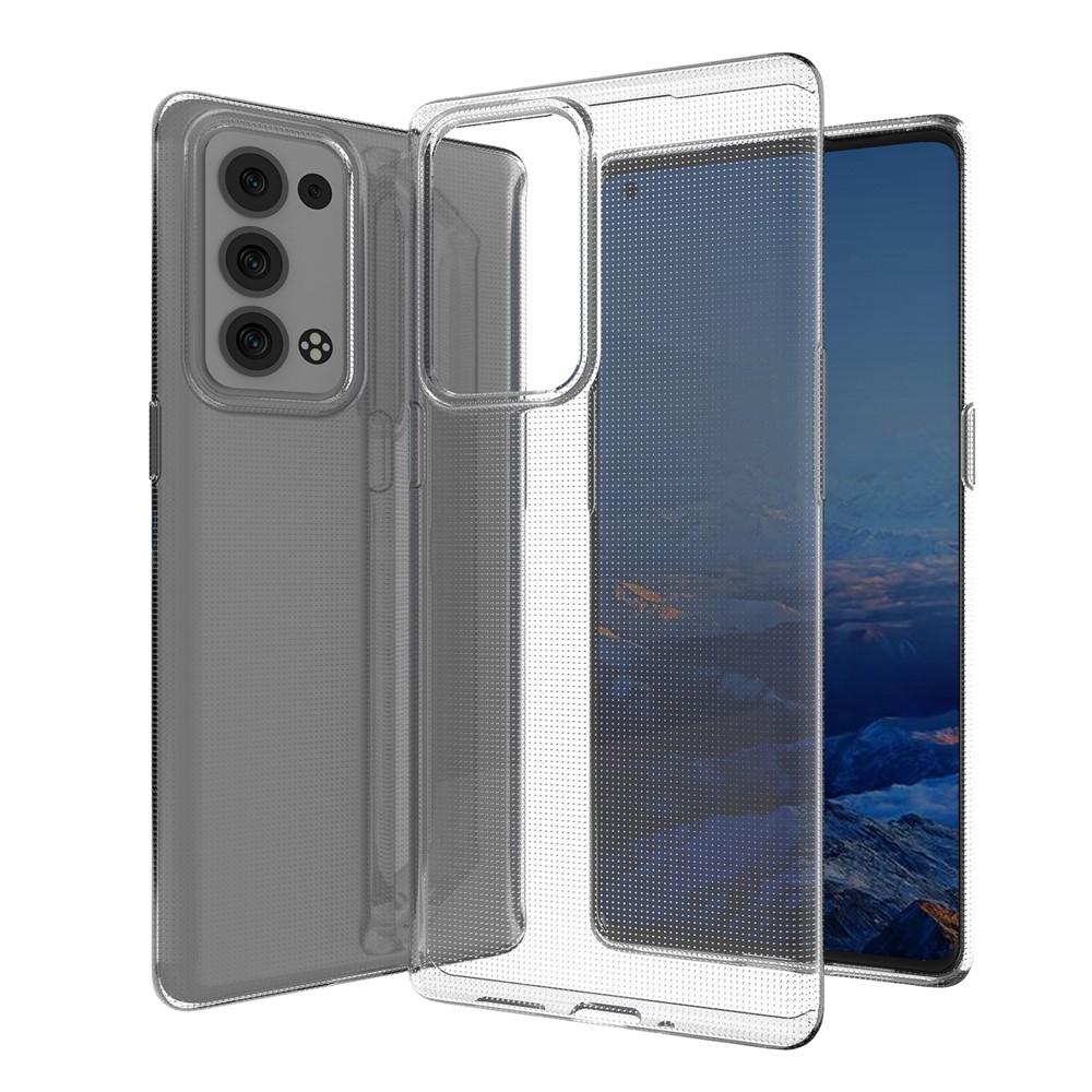 Ultra Thin Crystal Clear TPU Phone Back Case Shell for Oppo Reno6 Pro+ 5G-3