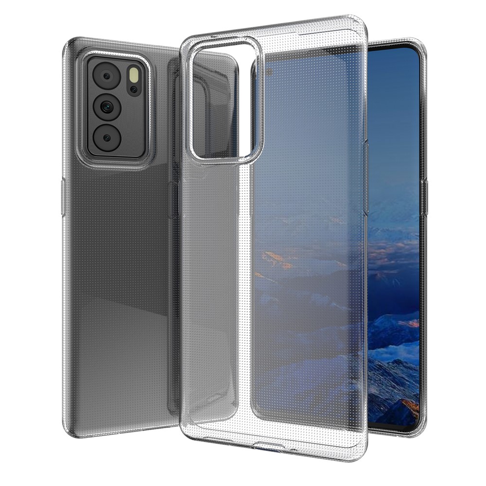 Clear Ultra Thin Flexible TPU Cell Phone Case Cover for Oppo Reno6 Pro 5G-3