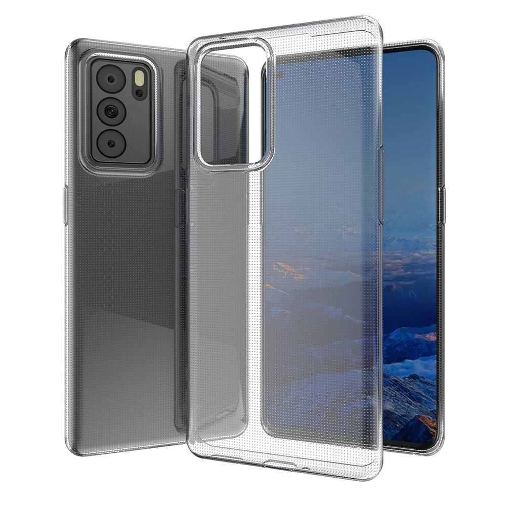 Cubierta de Caja de Teléfono Celular TPU Ultra Delgada Clara Para Oppo Reno6 Pro 5G (MediaTek)-3